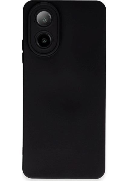 Buğz Newface Oppo A38 Kılıf Nano Içi Kadife Silikon - Siyah