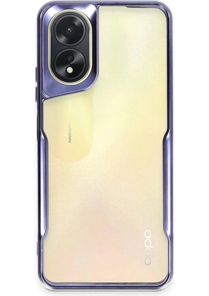 Buğz Newface Oppo A38 Kılıf Boyi Silikon Kapak - Lacivert