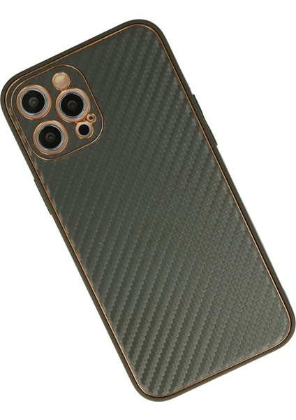 Buğz Iphone 12 Pro Kılıf Coco Karbon Silikon - Füme modelleri