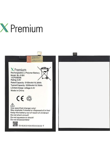 Xpremium Infinix Note 8i X683 Uyumlu Batarya Pil Süper Yüksek Kalite 5200 Mah BL-51BX fırsatları