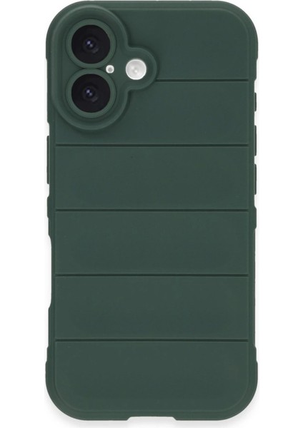 Buğz Iphone 16 Plus Kılıf Optimum Silikon - Koyu Yeşil