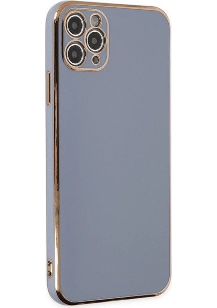 Buğz Iphone 11 Pro Max Kılıf Volet Silikon - Mavi