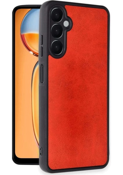 Buğz Samsung Galaxy S24 Fe Kılıf Aras Deri Kapak - Kırmızı