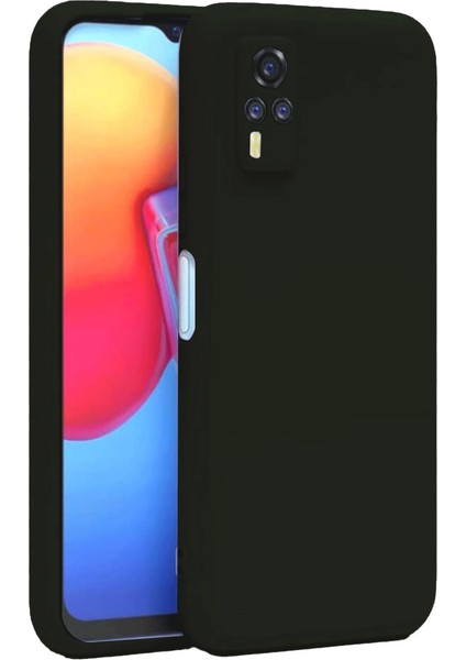 Buğz Vivo Y53S Kılıf Nano Içi Kadife Silikon - Siyah