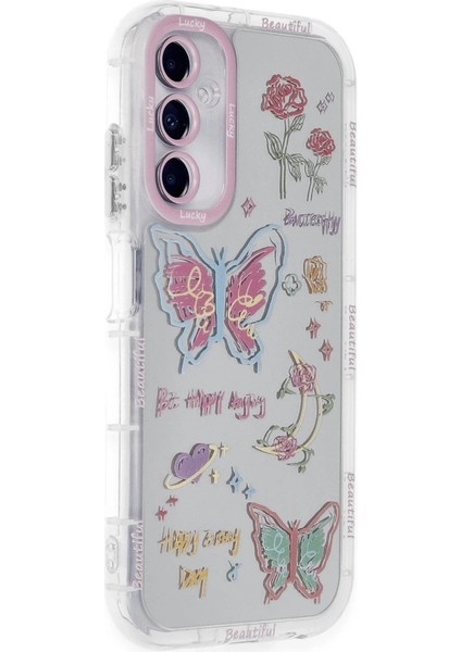 Buğz Newface Samsung Galaxy A05S Kılıf Reflexion Desenli Kapak - Desen 8