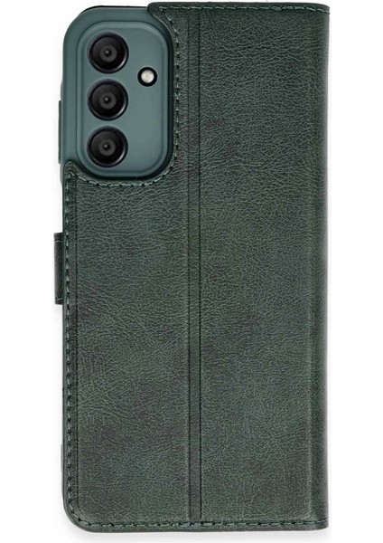 Buğz Samsung Galaxy M15 Kılıf Trend S Plus Kapaklı Kılıf - Yeşil