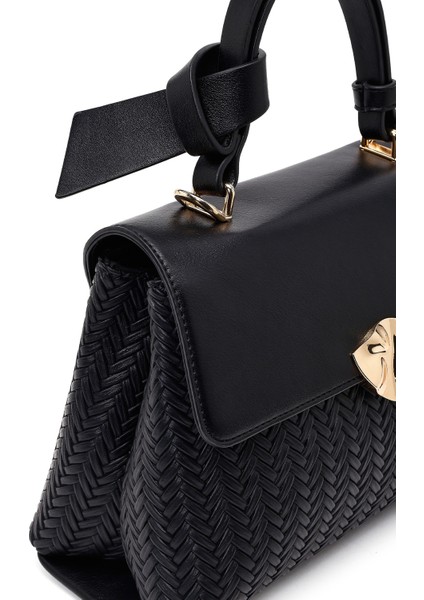 Kadın Siyah Uzun Askılı Klasik Kol Çantası 25ABD284614