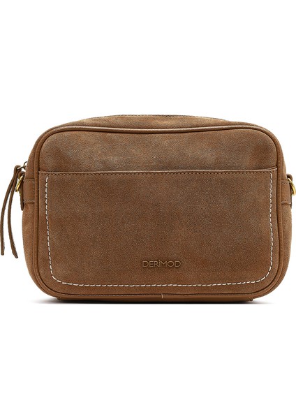 Kadın Taba Uzun Askılı Süet Deri Çapraz Çanta 25WBD252510 fırsatları