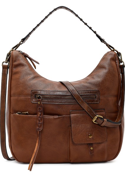 Kadın Kahverengi Uzun Askılı Omuz Çantası 25WBD255318