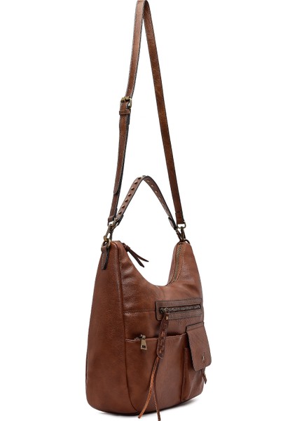 Kadın Kahverengi Uzun Askılı Omuz Çantası 25WBD255318