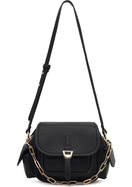 Kadın Siyah Uzun Askılı Mini Omuz Çantası 25WBD2538FT indirimleri