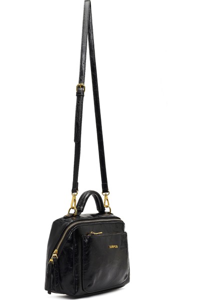 Kadın Siyah Uzun Askılı Çapraz Çanta 25WBD252218