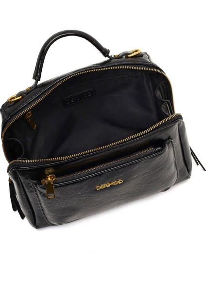 Kadın Siyah Uzun Askılı Çapraz Çanta 25WBD252218