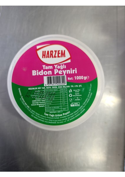 Inek Bidon Peyniri Sade Net 1 Kg.