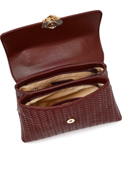 Kadın Kahverengi Uzun Askılı Klasik Kol Çantası 25ABD284614