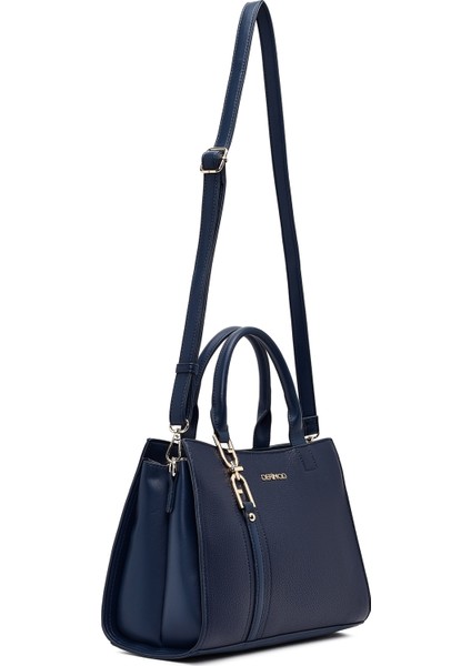 Kadın Lacivert Uzun Askılı Klasik Kol Çantası 25WBD2855FT