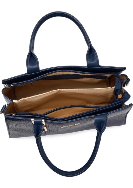 Kadın Lacivert Uzun Askılı Klasik Kol Çantası 25WBD2855FT