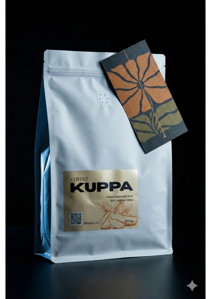 Espresso Kahve Harmanı – Brezilya Santos & Etiyopya Djimmah – Taze Kavrulmuş Çekirdek Kahve (1 Kg)