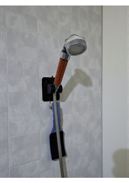 Kendiliğinden Güçlü Yapışkanlı Askılı Duş Başlık Tutucu