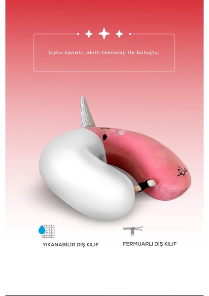 Çocuk Boyun Destek Yastığı,çocuklar Için Visco Ortopedik Sehayat Yastığı Peluş Yumuşak