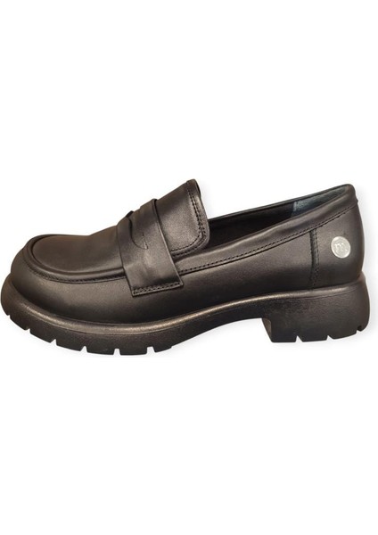 D25KA-795 Kadın Loafer Deri Ayakkabı