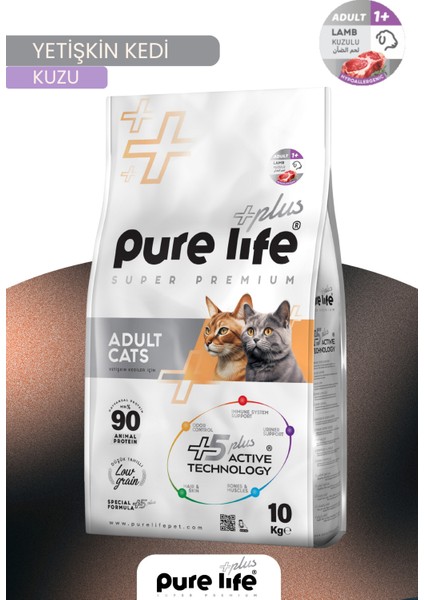 Plus Kuzulu Yetişkin Kedi Maması 10 kg