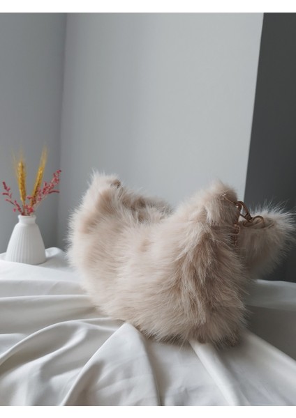 Vintage Peluş Kürk Model Sonbahar, Kış Tote Bag Kadın El, Omuz, Çapraz Çanta fiyatları