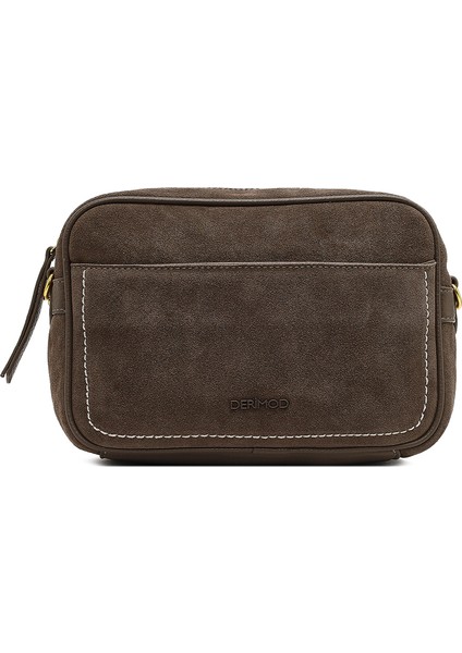 Kadın Vizon Uzun Askılı Süet Deri Çapraz Çanta 25WBD252510 fırsatları