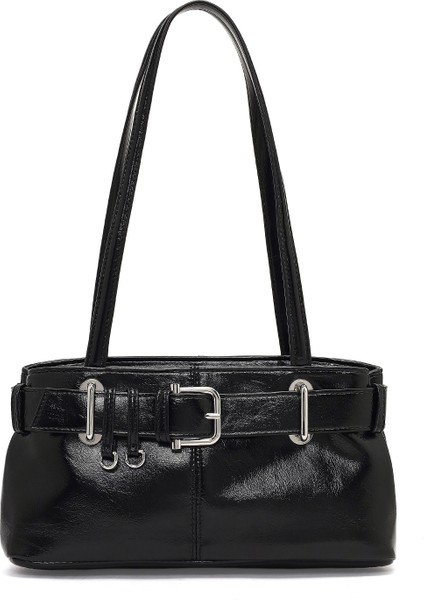 Kadın Siyah Rugan Omuz Çantası 25WBD254216 fırsatları