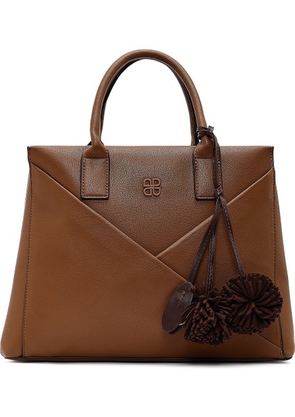 Kadın Kahverengi Uzun Askılı Aksesuarlı Kol Çantası 25WBD255518 fırsatları