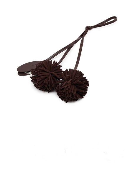 Kadın Kahverengi Uzun Askılı Aksesuarlı Kol Çantası 25WBD255518