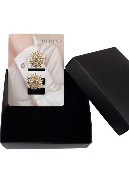 Taş Süslemeli Klips Mekanizmalı Kol Düğmesi modelleri