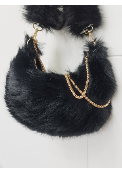 Vintage Peluş Kürk Model Sonbahar, Kış Tote Bag Kadın El, Omuz, Çapraz Çanta fırsatları