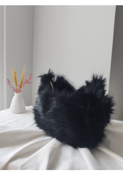 Vintage Peluş Kürk Model Sonbahar, Kış Tote Bag Kadın El, Omuz, Çapraz Çanta indirimleri