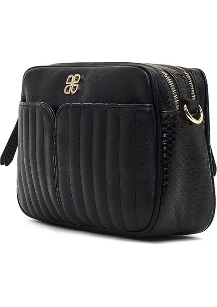 Kadın Siyah Uzun Askılı Çapraz Çanta 25ABD250918