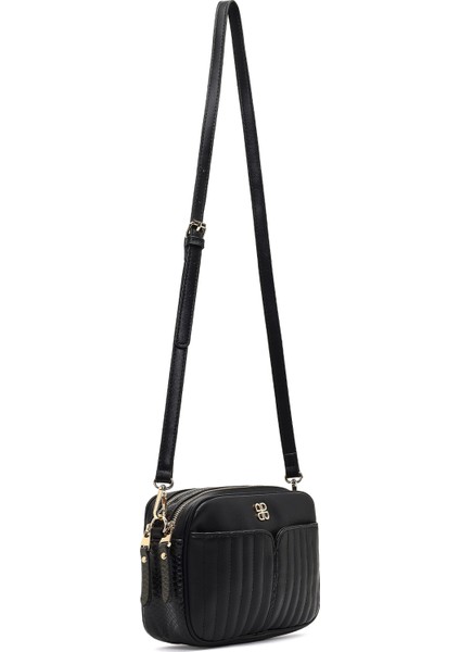 Kadın Siyah Uzun Askılı Çapraz Çanta 25ABD250918