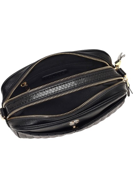 Kadın Siyah Uzun Askılı Çapraz Çanta 25ABD250918