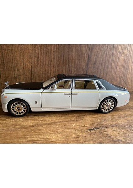 Rolls Royce Model Araba Beyaz Rolls Royce Scale Diecast Araba Ön Far Arka Stop Işıklı Kapılar Açılır fiyatları