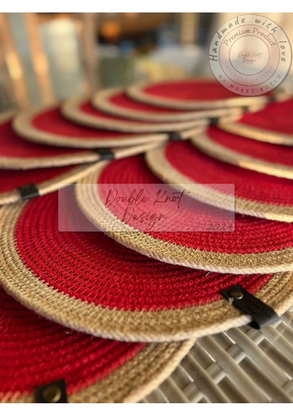 6 Adet Amerikan Servis Supla Tress Jüt Hediyelik Sunum Davet Masa Düzeni fiyatları