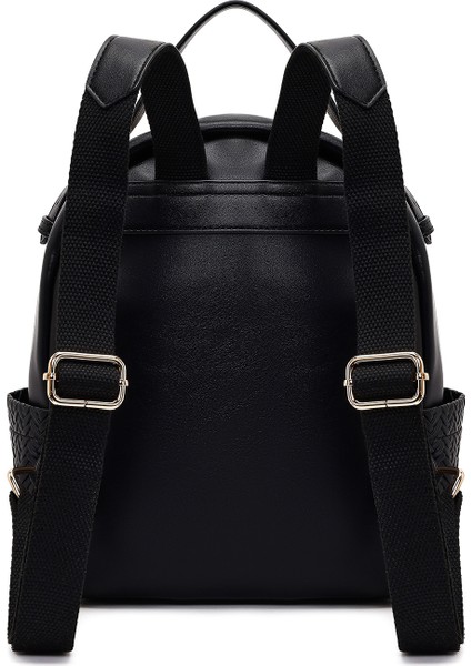 Kadın Siyah Baskılı Sırt Çantası 25ABD285126 modelleri