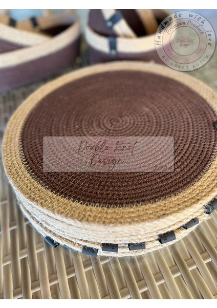 4 Adet Amerikan Servis Supla Tress Jüt Hediyelik Sunum Davet Masa Düzeni fiyatları