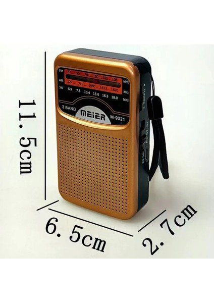 Nostaljik Cep Radyosu – Şarjlı, Deprem Radyosu, Yeni Nesil Yüksek Ses & Çekim, Taşınabilir Küçük Radyo