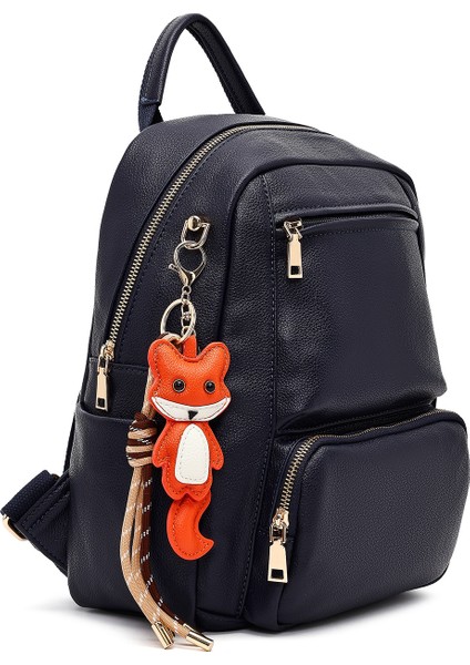 Kadın Lacivert Charmlı Sırt Çantası 25WBD2869FT indirimleri