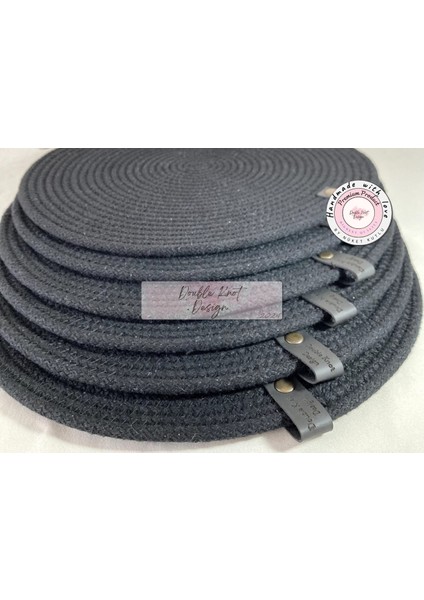 6 Adet Amerikan Servis Supla Tress Jüt Hediyelik Sunum Davet Masa Düzeni