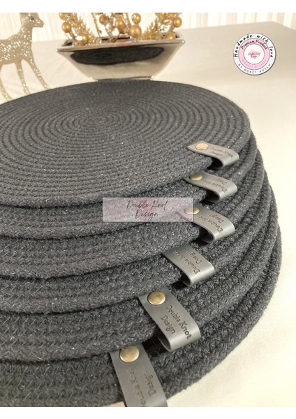 6 Adet Amerikan Servis Supla Tress Jüt Hediyelik Sunum Davet Masa Düzeni fırsatları