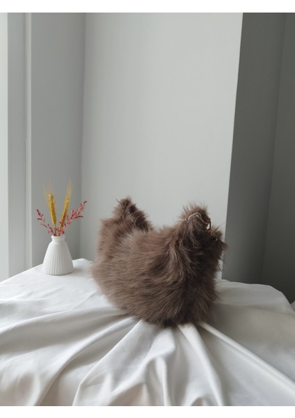 Vintage Peluş Kürk Model Sonbahar, Kış Tote Bag Kadın El, Omuz, Çapraz Çanta fiyatları