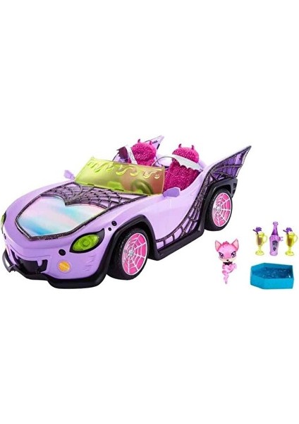 Monster High Ghoul Mobile Gösterişli Araba HHK63 Monster High Oyuncak Araba