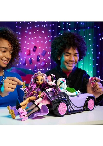 Monster High Ghoul Mobile Gösterişli Araba HHK63 Monster High Oyuncak Araba indirimleri