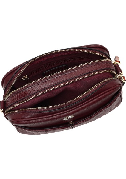 Kadın Bordo Uzun Askılı Çapraz Çanta 25ABD250918