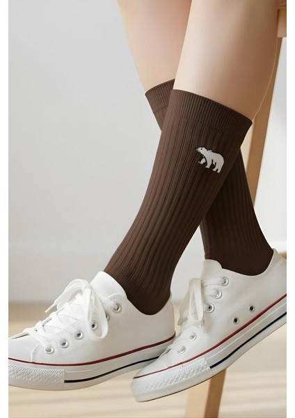 Sevimli Hayvan Nakışlı Renkli Unisex Yazlık Kışlık Soket Casual Pamuklu Çorap